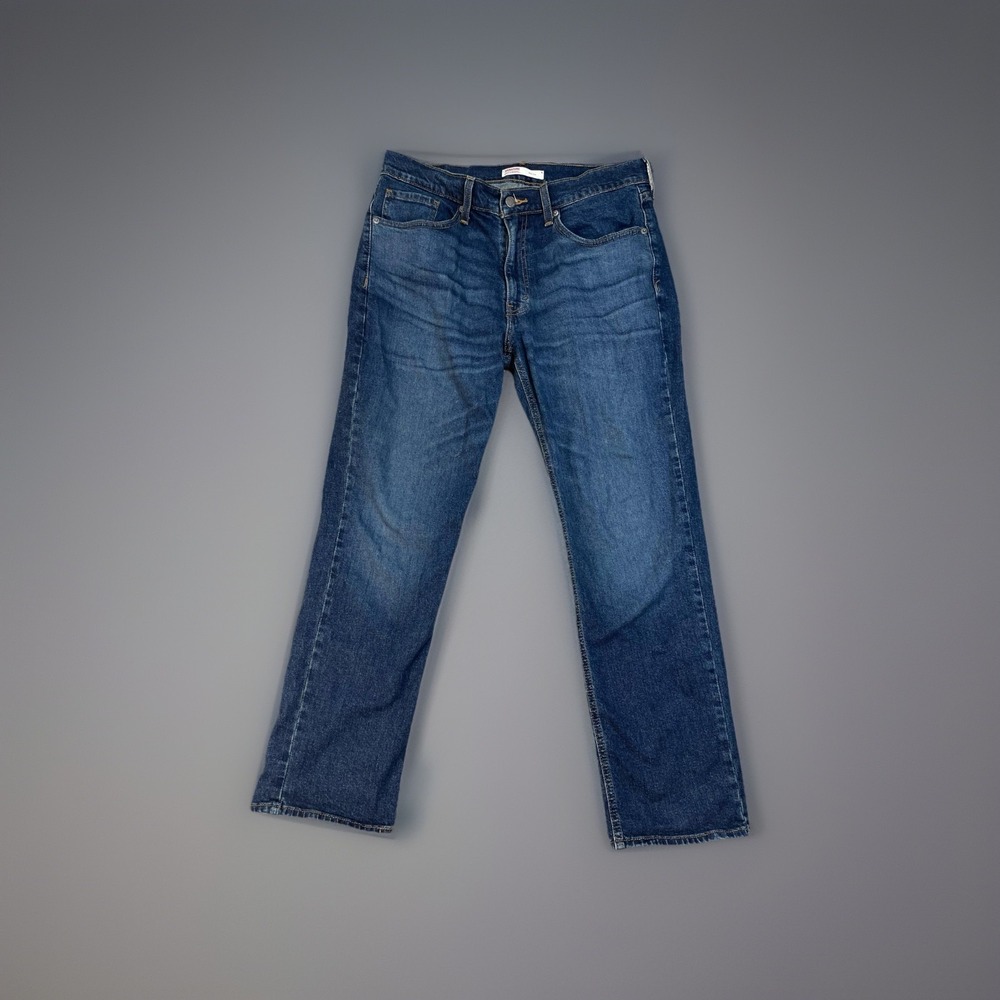 Levis Signature Jeans Mens 33/ 30 Blue Athletic Rise Regular Fit Straight